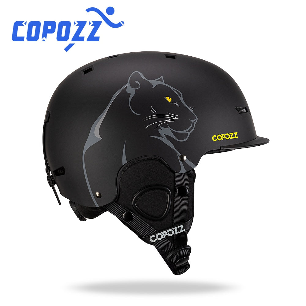 COPOZZ New Unisex Ski Helmet Certificate Half-covered Anti-impact Skiing Helmet For Adult and Kids Ski Snowboard safety Helmet